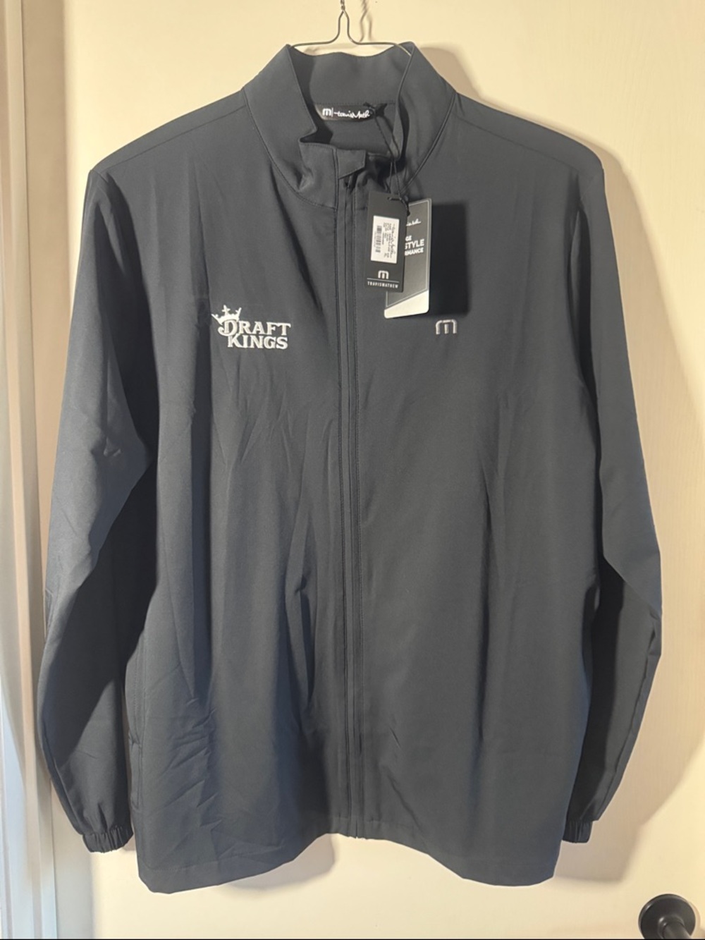 Travis Mathew Black Full-Zip Windbreaker Jacket